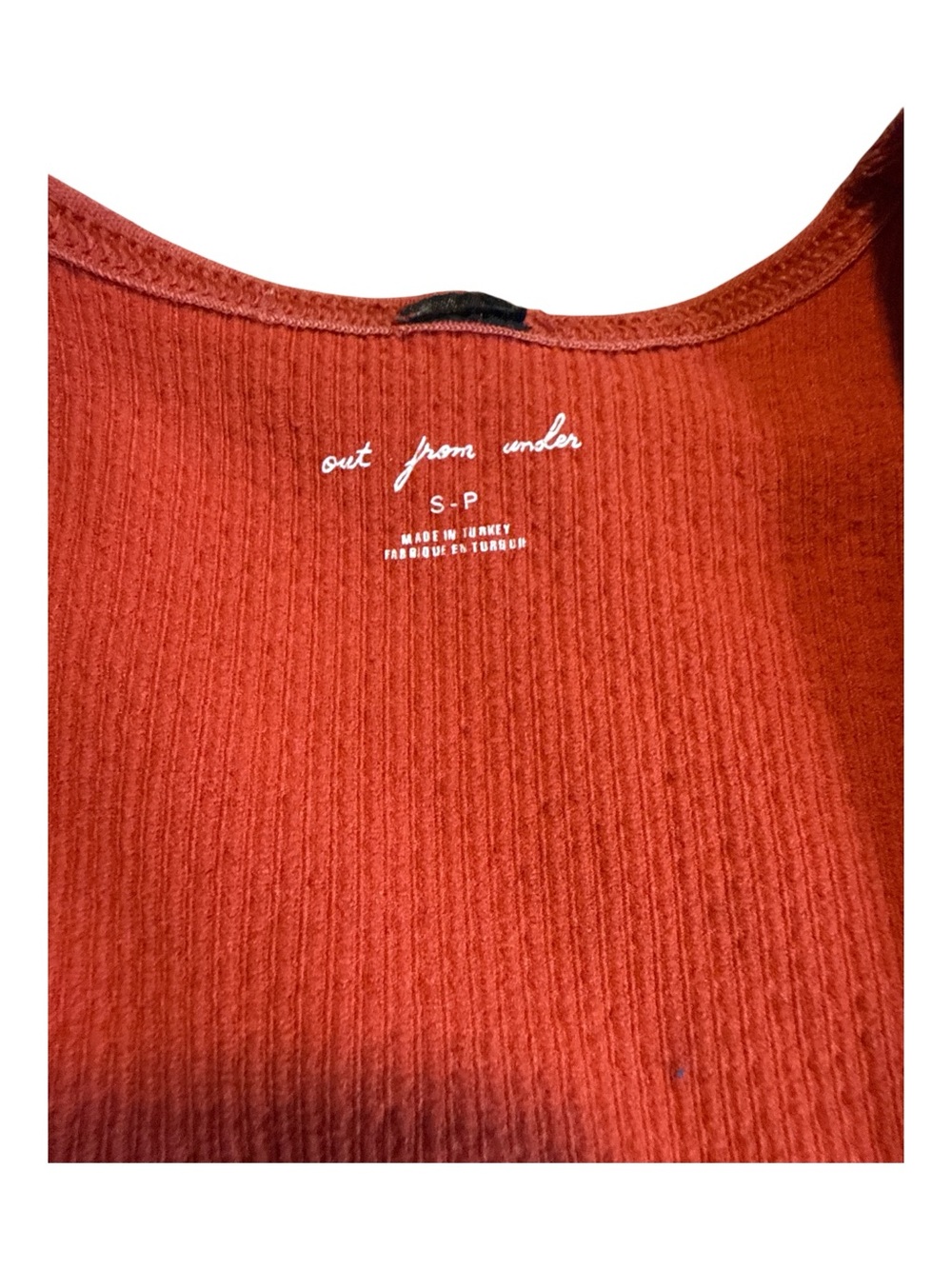 THREE Urban Outfitters Out From Under Deep Plunge Ribbed Cropped Tops Size Small - Picture 4 of 11